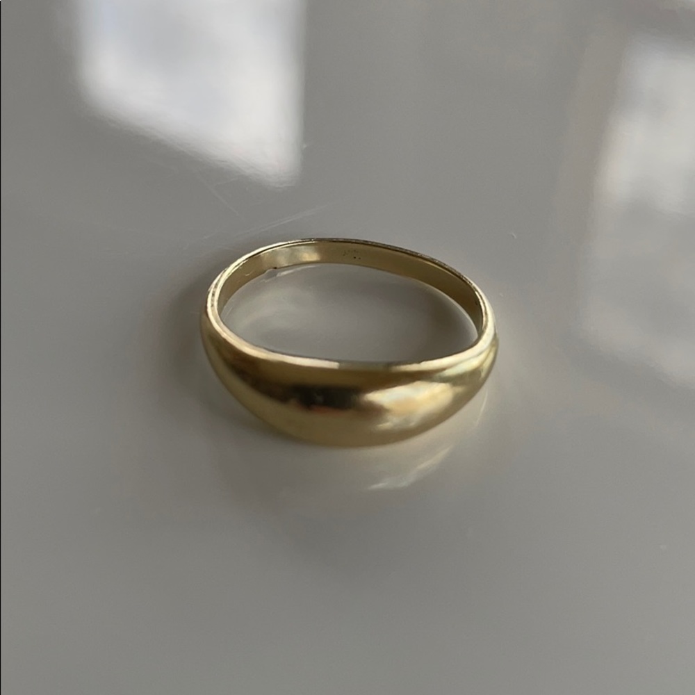 Mejuri thin dome ring, 14K